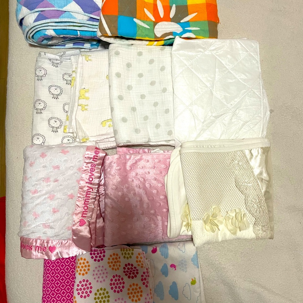Lot of baby blankets